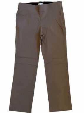 WHITE HOUSE BLACK MARKET SLIM ANKLE PANTS Side Zip Elastic Waist SIZE 12S SLIM